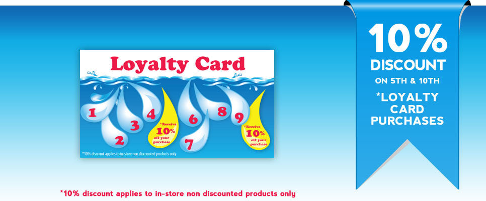 10% discount in-store with your Loyalty Card
